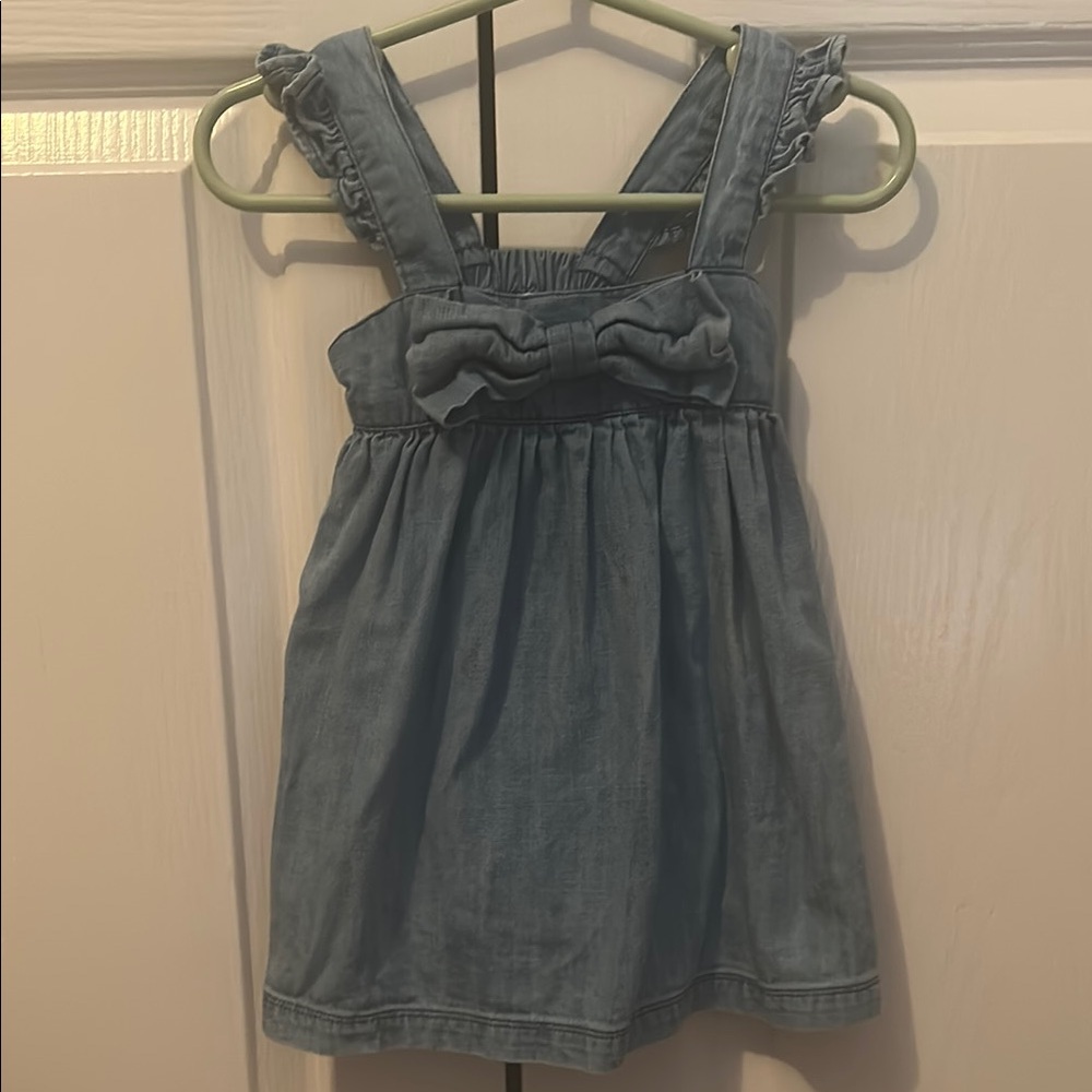 Ruffle Butts Blue Ruffled Tie Front Sundress